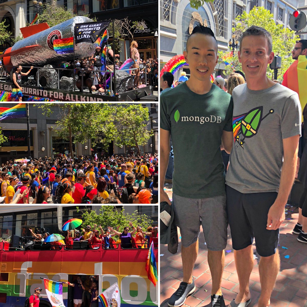 Celebrating #pride in #SF. 🌈 #MongoDB