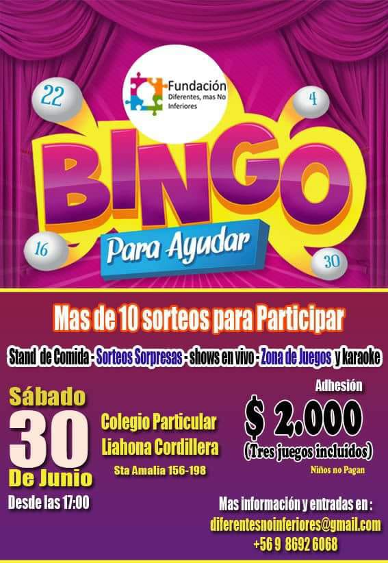 Todos invitados a nuestro bingo...  para poder seguir ...