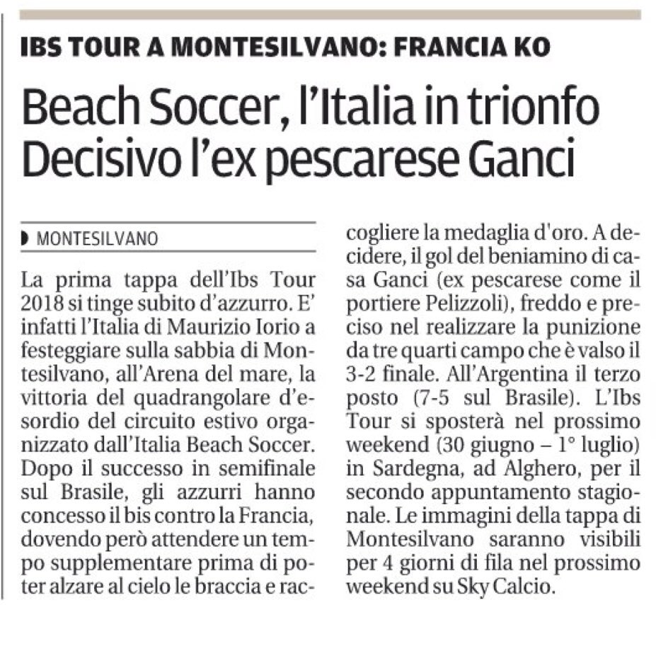 Italia Beach Soccer tweet media