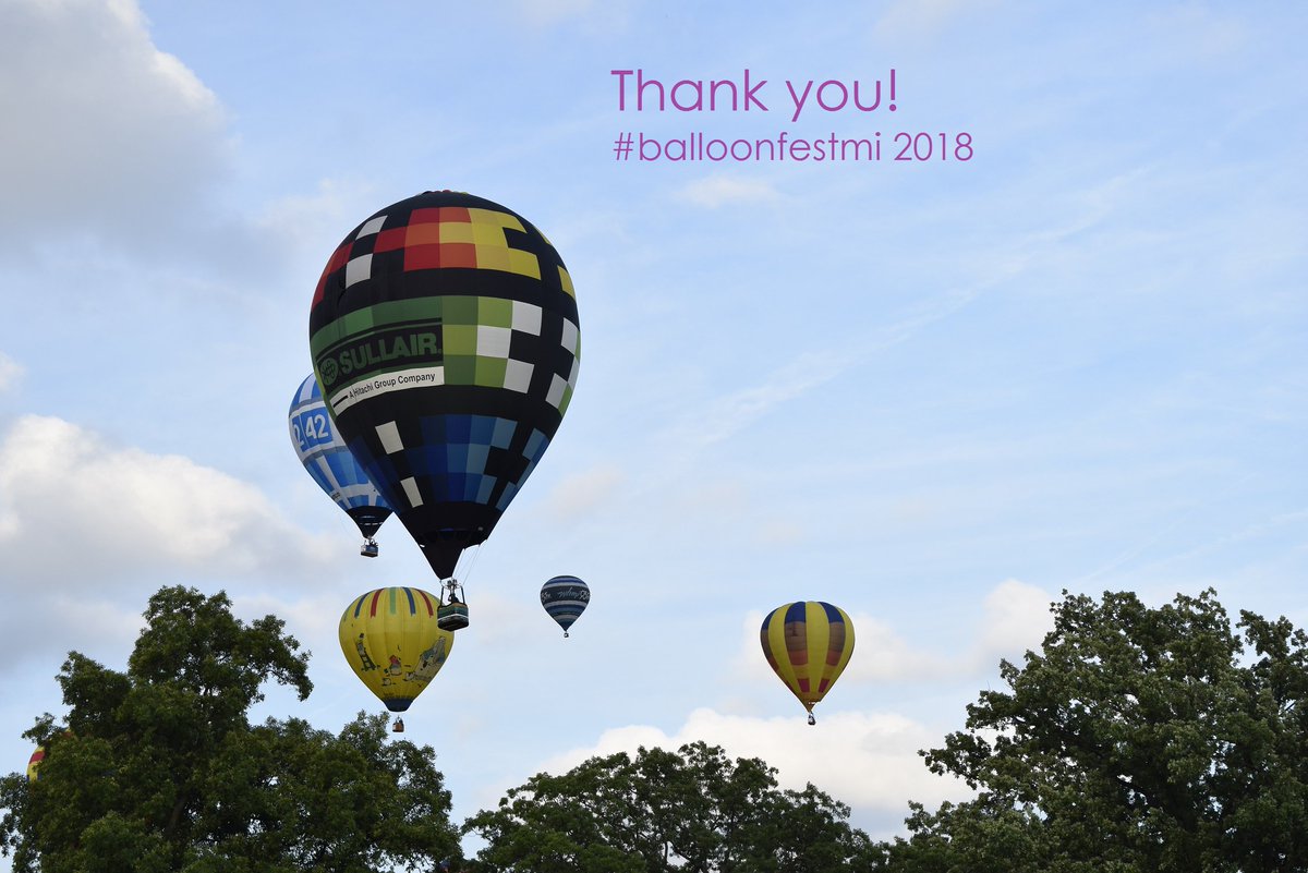 balloonfestMI's tweet photo. Thank you for your support, Livingston County Family YMCA, Gilden Woods Early Care and Preschool, Howell Conference &amp; Nature Center, St. Joseph Mercy Livingston and all our local companies and families that sponsored balloons this year! #balloonfestmi guests appreciate you all! https://t.co/qd5vlPFQMe