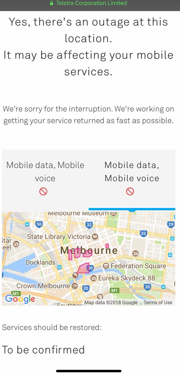 jeff2k's tweet image. More outages @Telstra? Please focus on stabilizing 3G/ 4G &amp;amp; not millions on 5G! Deleting 8000 staff is not the answer. @theheraldsun @theage @9NewsMelb
