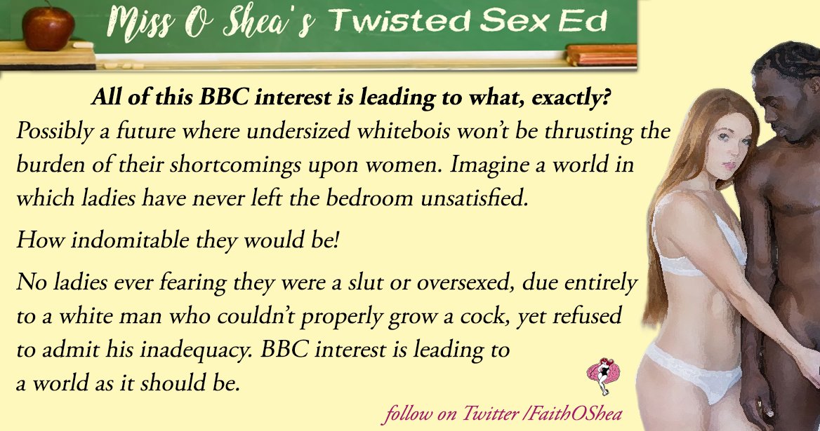 Time for a lesson! #BBC #Bigblackcock #hotwife #cuckold #snowbunny #blacked #twitterafterdark #QOS #QueenofSpades #Cuck #SPH #Caption #Femdom https://t.co/heYnjrK9B2