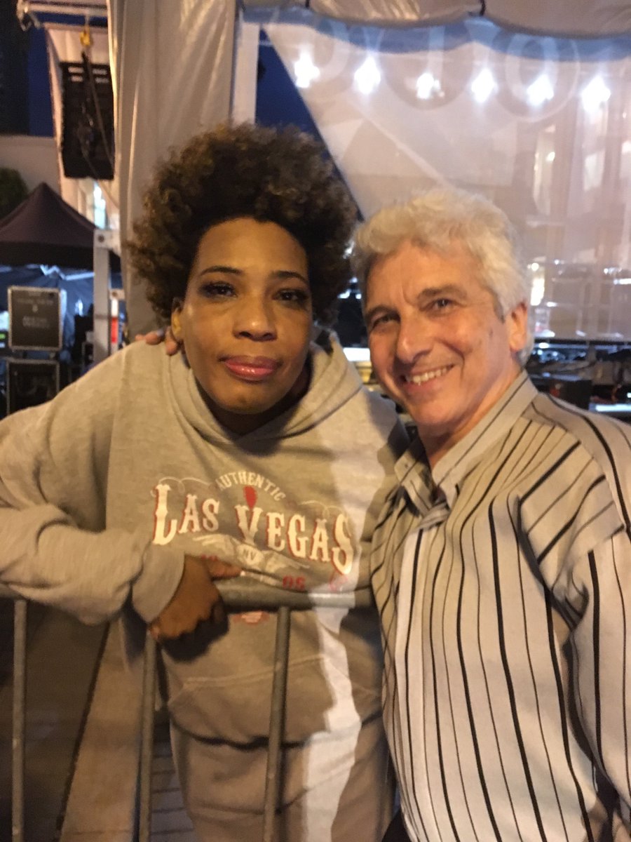 With Macy Gray at the Toronto Jazz Festival.  Amazing singer.