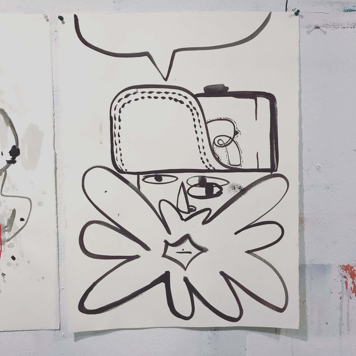 KCstudio189's tweet image. Quick #drawings on #paper #flatfile #finds 30x22 #ink #wash #inkwash #studio #walls #brick #houston #tx #tf #throwback