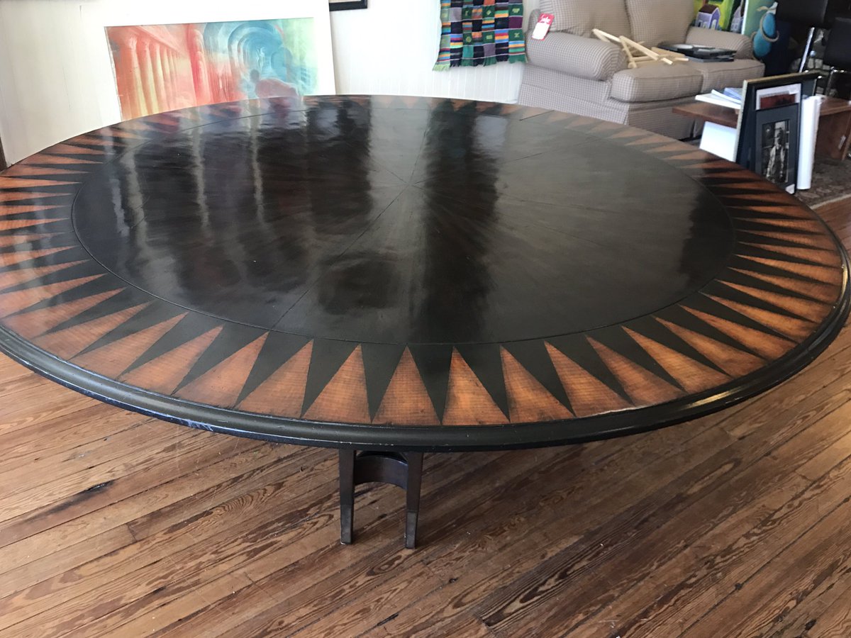 LivRework's tweet image. Table looking for a new home comes with 10 chairs.