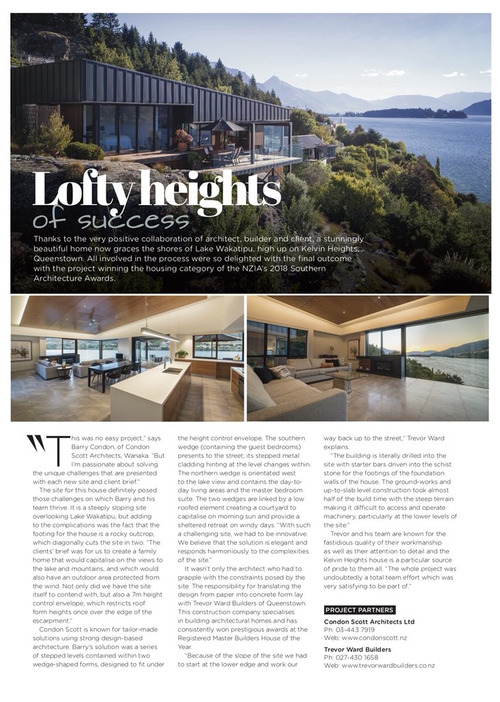 barrycondon's tweet photo. Great article about our Kelvin Heights House #queenstown in the latest edition of Metropol Magazine. Thanks for the feature @metropolmag #condonscott #architecture #newzealand #nzarchitecture #lakewakatipu #design #home @nziarchitects https://t.co/fIIKU4T3p2
