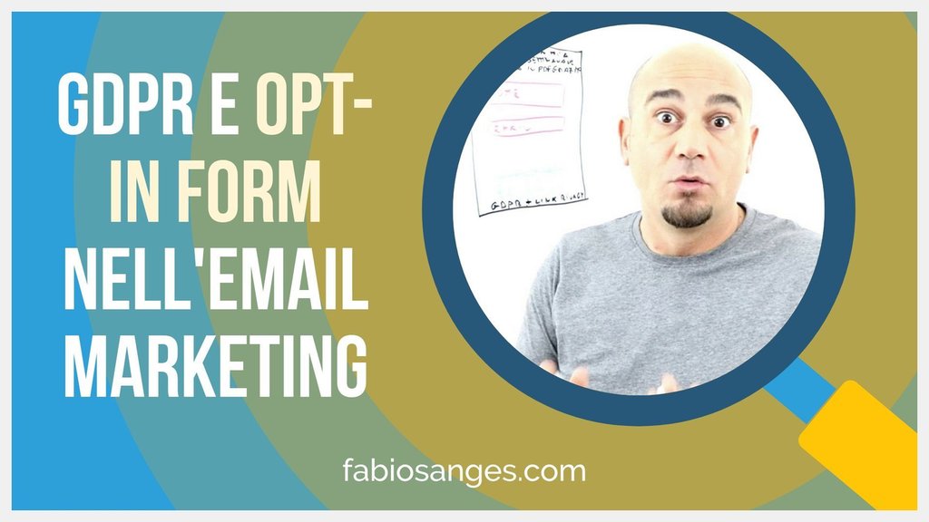 FabioSanges's tweet photo. Un mese fa è entrato in vigore il GDPR. In questo video spiego come adattare le Opt-in Form per l'Email Marketing al nuovo regolamento. https://t.co/Ofvx4rDlyt #GDPR #GeneralDataProtectionRegulation #EmailMarketing #Optinform #Digitalmarketing #Marketing #Webmarketing https://t.co/qtzIIIqPND