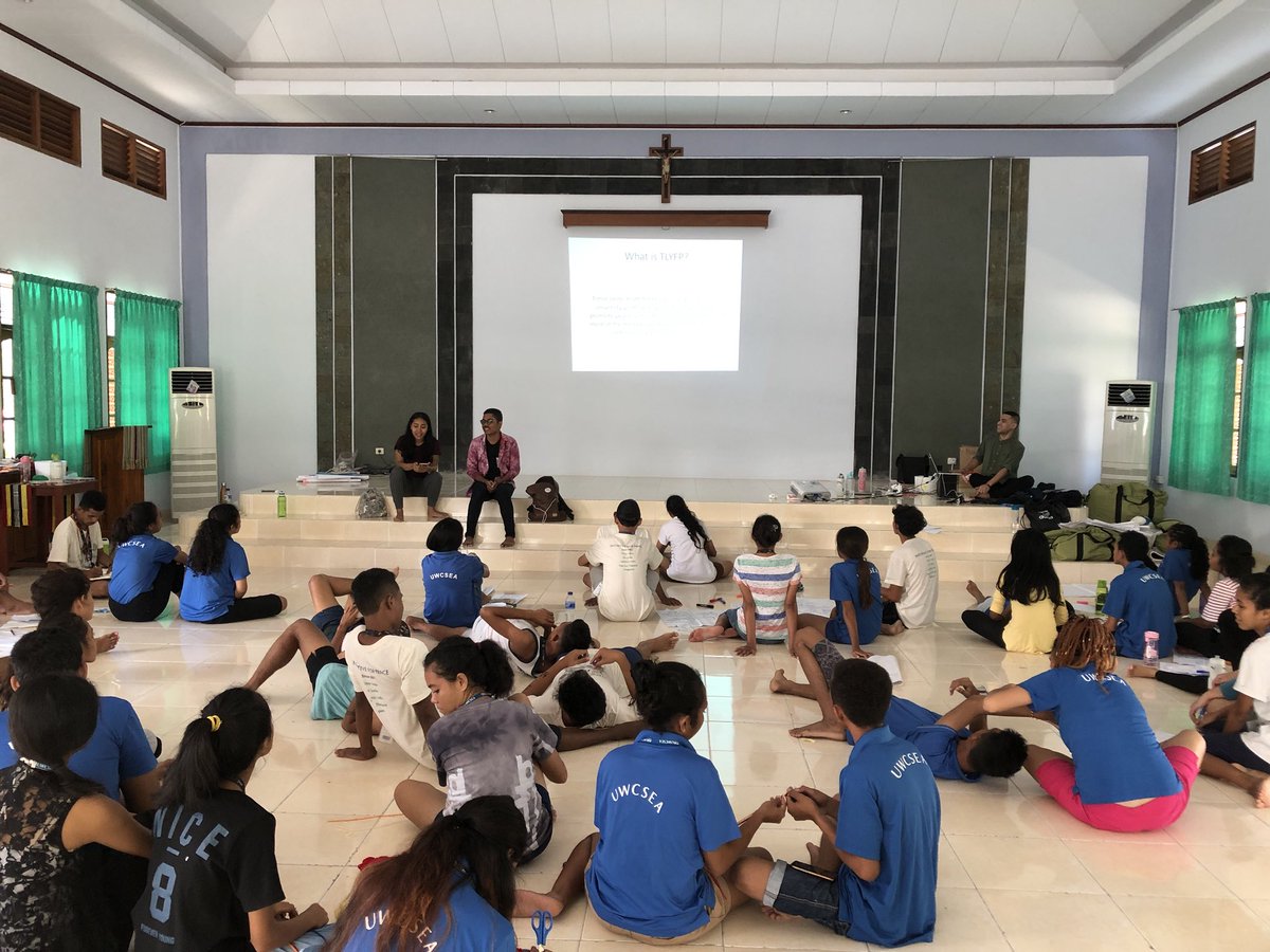 IfPeace_'s tweet photo. Inspired to hear of the @UWCSEA_Dover @UWCSEA_East #ifpeace legacy in #TimorLeste: former IFP delegates established Youth for Peace in 2009, empowering changemakers in their communities who now run their own annual conferences for #sustainablepeace #uwclearn https://t.co/WY8ismXS7x