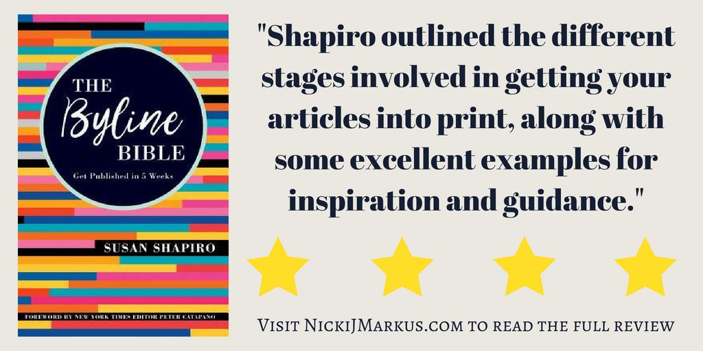 #BookReview: The Byline Bible by Susan Shapiro from <a href="/fwmedia/">F+W</a> via #NetGalley *4 stars*
#employment #writing #nonfiction
ow.ly/lIbg30kDUiX