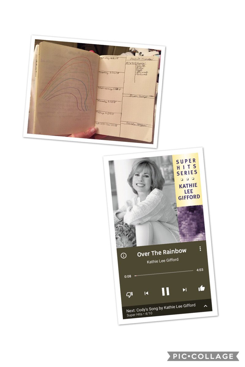 futurewriter13's tweet image. Setting up my #weeklylayout in my #BulletJournal for the week of The Wizard of Oz (in honor of the field trip at my job) and look what comes up on my #YouTubemusic! #somewhereovertherainbow by @KathieLGifford! So beautiful!