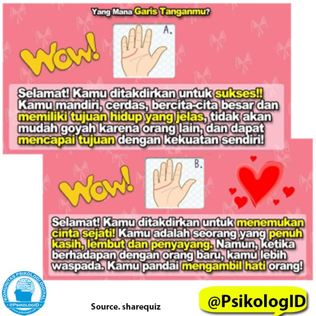 Atharcrypto's tweet photo. Jawaban Personality Quiz!!
Like dan Share juga ya! .
.
Akan ada lebih banyak Personality Quiz jadi kamu mungkin perlu turn on Notifikasi supaya ga ketinggalan updateannya!
.
.
#psikologi #testpsikologi #psikologid #psikologitest #psikotest #personality #kepribadian https://t.co/2SBtrmHEFR