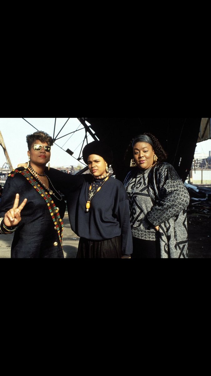  #Never4Get The  #MatriarchsOfConsciousHipHop  #QueenLaifah  #MonieLove  #MissMelody  #LadiesFirst Video Shoot 1989  #BlackMusicMonth  #UNITY