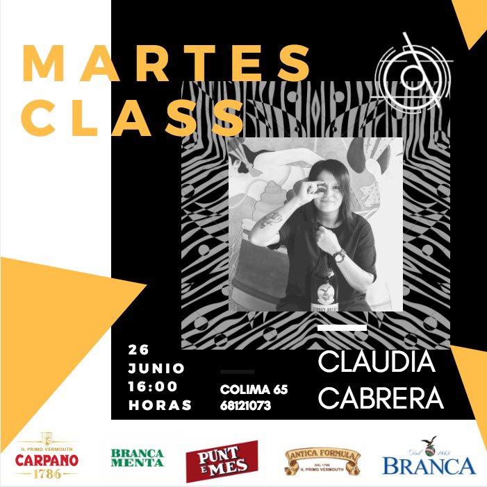 Lucas_Local's tweet image. Si eres un apasionado de los licores, no te puedes perder nuestra próxima #martesclass, en la que nos acompaña Claudia Cabrera de @fernetbranca 
Martes 26 de junio, en punto de las 4:00pm 🖋
#EstamosLucas #LucasLocal #LucasBar @LaRomaDF