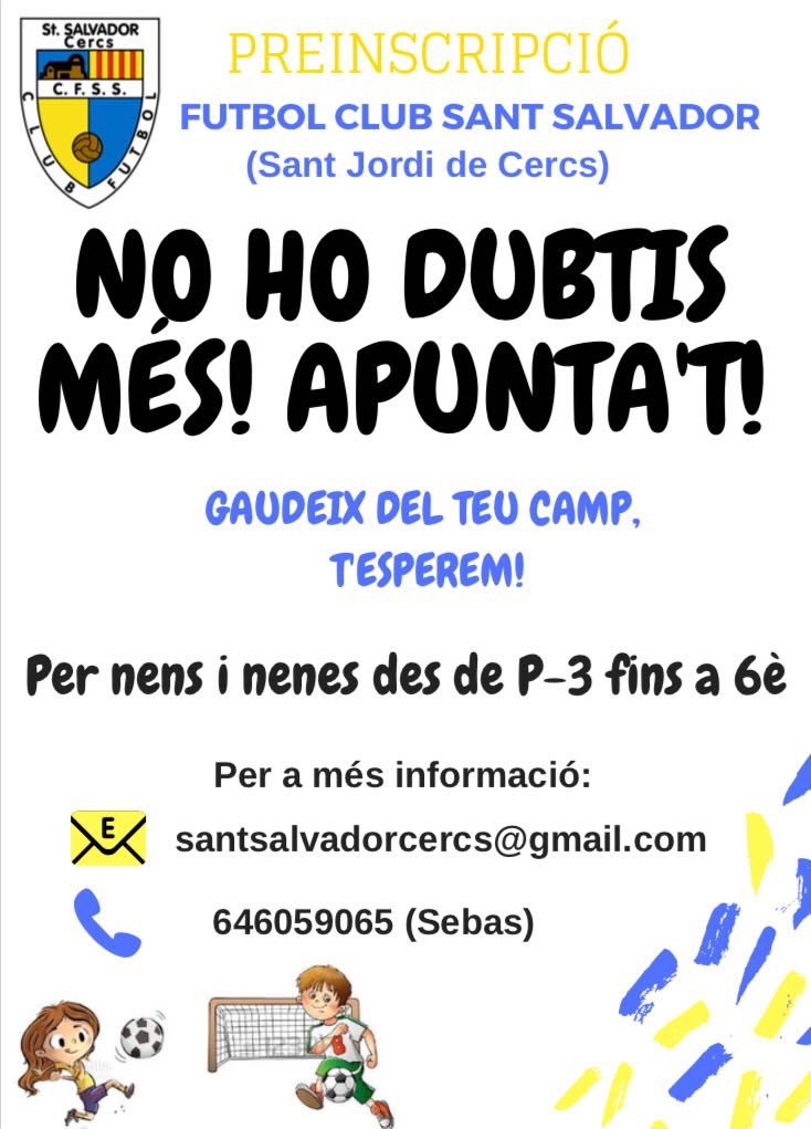 C.F. Sant Salvador (@cfsantsalvador) on Twitter photo 