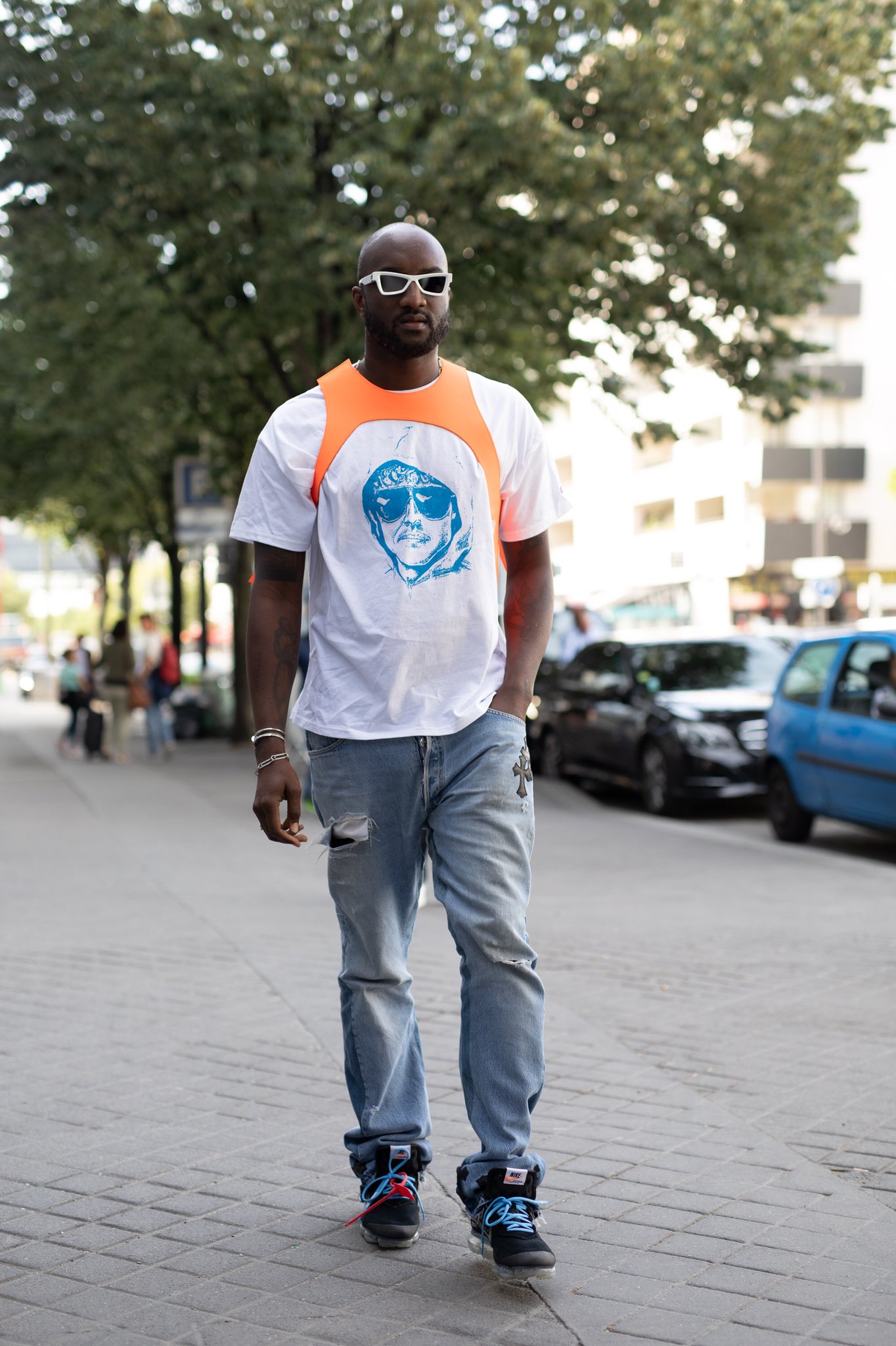 B/R Kicks on X: .@virgilabloh wearing the Off-White VaporMax in Paris for  Fashion Week  / X