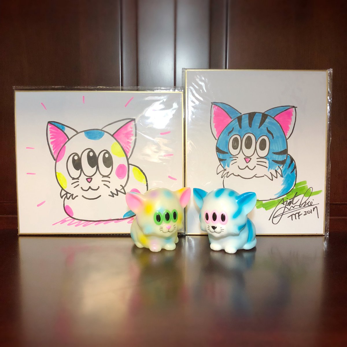 wulimaliniaoli's tweet image. 2017.05～2018.05，記錄下這一年來的收獲，從第1只到第25只，🐱的隊伍不斷壯大 #calmcat #oneup #oneuptoy