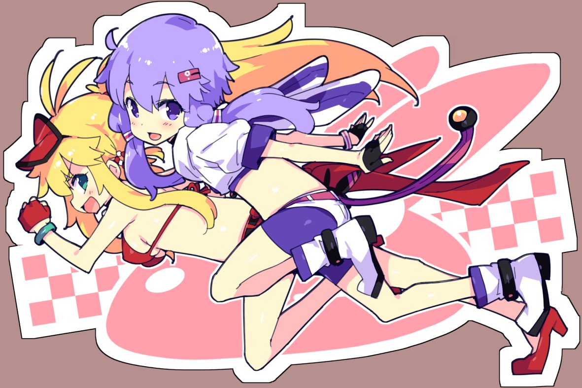 今年のゆかりレーシングマシンのステッカーイラスト(個人発注されたもの)描かせていただきました。
https://t.co/5WH1BnhEkd
↑こちらのリターンの内容にあるやつ

2枚目と3枚目は去年描いたものと張り付けられてた場所 