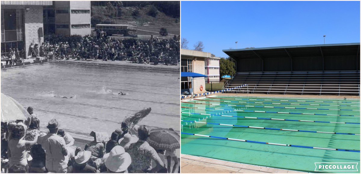 DSJ_School's tweet image. Our pool in 1974 vs 22 June 2018! #MemoryMonth