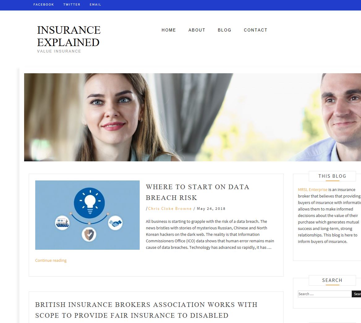 Do you feel let down by your #insurance ? The #InsuranceExplained blog is here to help you to understand and #ValueInsurance

mrslenterpriseblog.bravepartners.com/wordpress/?pag…
