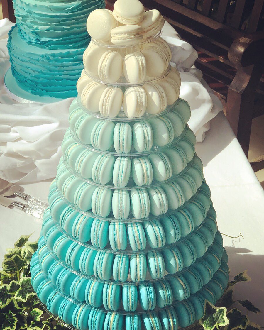 clairesmacarons's tweet photo. Tiffany inspired macaron tower #Macarons #liverpoolwedding #wedding https://t.co/euX04qI9np