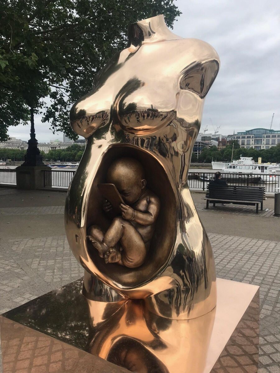 Woah. New #art on the #southbank. Food for thought..? #digitaldetox