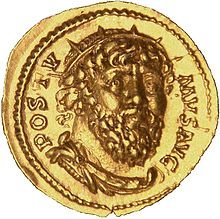 TrimontiumTrust's tweet photo. In 260AD, #Postumus, #Roman governor of Lower Germany revolted, creating The Gallic Empire, which at one point included Spain, Gaul and Britain & lasted until 274AD. Postumus was the first ruler until 269AD- we will show the images of the following four rulers this week. https://t.co/hUAFiwJhc4