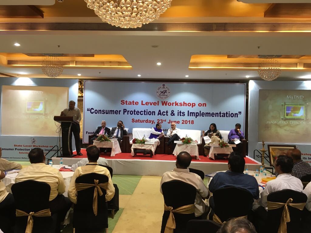 23rd June: Government of Odisha Organised a State Level Workshop on 'Consumer Protection Act and Its Implementation' in Bhubaneswar, Odisha which was inaugurated by Shri Surjya Narayan Patro, Hon'ble Minister, Food Supplies & Consumer Welfare & Cooperation, Govt. of Odisha.