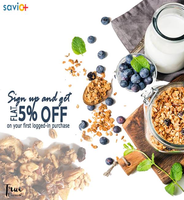 SavioPlusIn's tweet photo. Now Enjoy Flat 5% OFF on your all orders with True Elements
For more offers and coupons check @ https://t.co/nreoZeAQKn
#TureElement #Muesli #Snack #FirstOrderOffer https://t.co/2Cs2uZt4o3