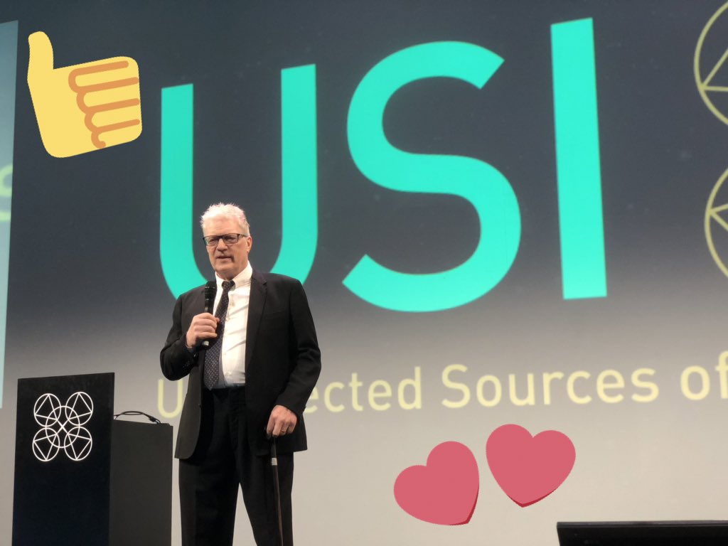 PPC's tweet photo. “Wikipedia est la plus belle démonstration de connaissance collective” @SirKenRobinson #USI2018 #TransfoNum https://t.co/mto9mjc9Td