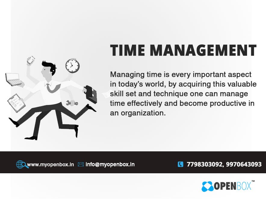 youropenbox's tweet photo. Time Management is one of the technique or skill set which is helpfu..For more info visit...https://t.co/1JXVaADlwv https://t.co/HFgKrluknN