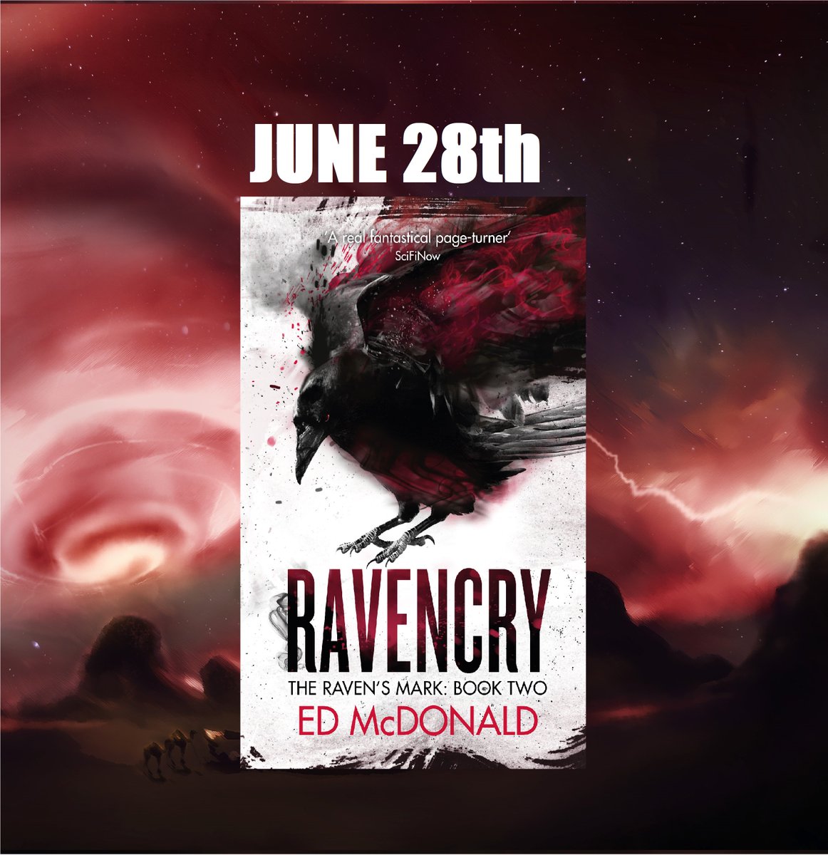 EdMcDonaldTFK's tweet photo. **GIVEAWAY KLAXON**

To celebrate the UK launch of RAVENCRY on 28.6.18, I am giving away signed &amp; doodled copies of BLACKWING and RAVENCRY. Closes 2/7/18. Worldwide entry!

To enter: Follow, Retweet and tell me who your favourite ghost is in fiction. https://t.co/ylhBcHrlw6