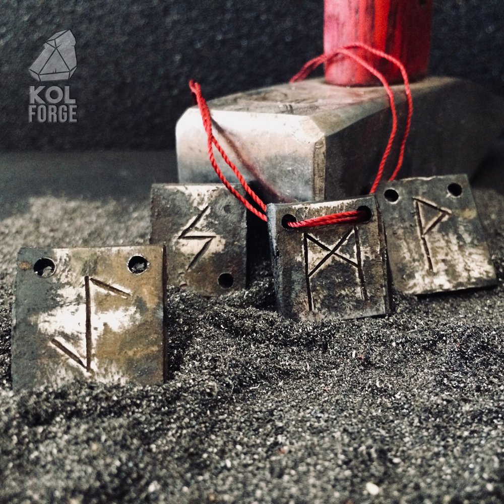 KolForge's tweet photo. Heat Forged Square Viking Pendant - now available from https://t.co/6z6xUGMtIH https://t.co/k5chem9YgV