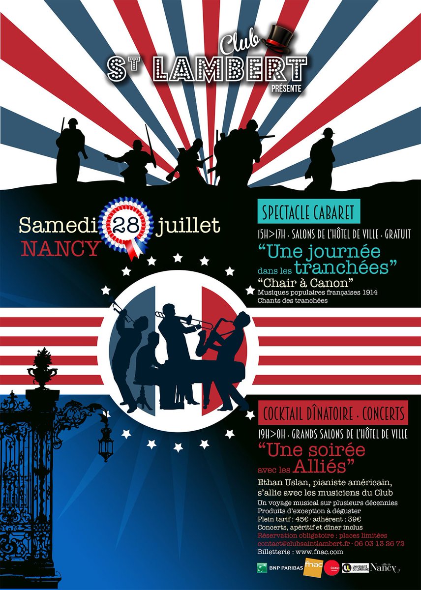 clubstlambert's tweet photo. #Soirée de #gala du @clubstlambert ! On célèbre les #100ans de l'#armistice 1918 à l'Hôtel de @VilledeNancy ! Avec @EthanUslan au piano, directement débarqué des #USA ! https://t.co/yWy4Z5DIND