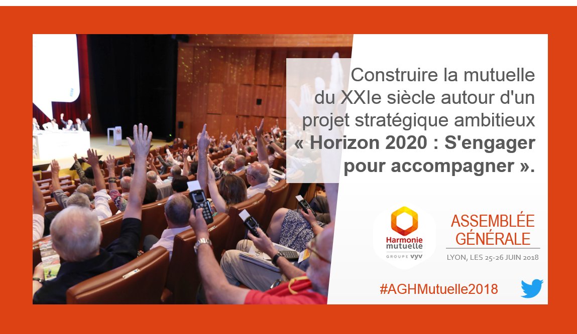 hmutuelle's tweet photo. #AGHMutuelle2018 => suivez-nous aujourd'hui et demain en direct de l'Assemblée Générale d’Harmonie Mutuelle. Durant ce temps fort de #DémocratieSociale, les élus sont invités à débattre et échanger sur la #SolidaritéActive. https://t.co/vzAOWxmORP