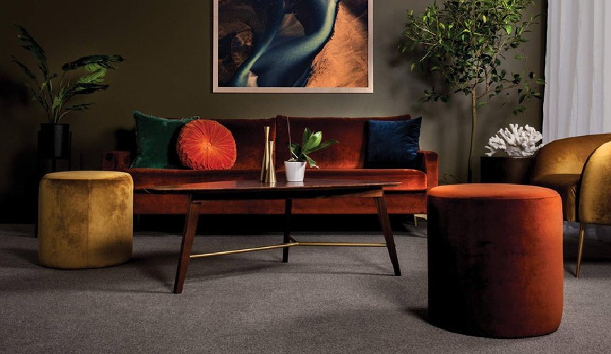 FloorworldFloor's tweet image. The jewel-like tones of gold and deep orange velvet furnishings create a luxurious space when mixed with the neutral colour of this carpet. ow.ly/8eds30kDPYL 

#floorworld #feltex #carpets