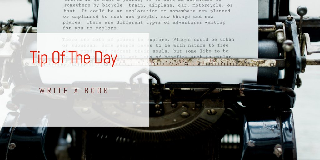 Are you a talented writer who has has a creative ability to die for? Write a book, it's a great way to express your aptitude and an even better way to earn passive income. Just think about it.

#mondaymotivation #parkingrentalmk #motivateyoumonday #tipoftheday #lifehack