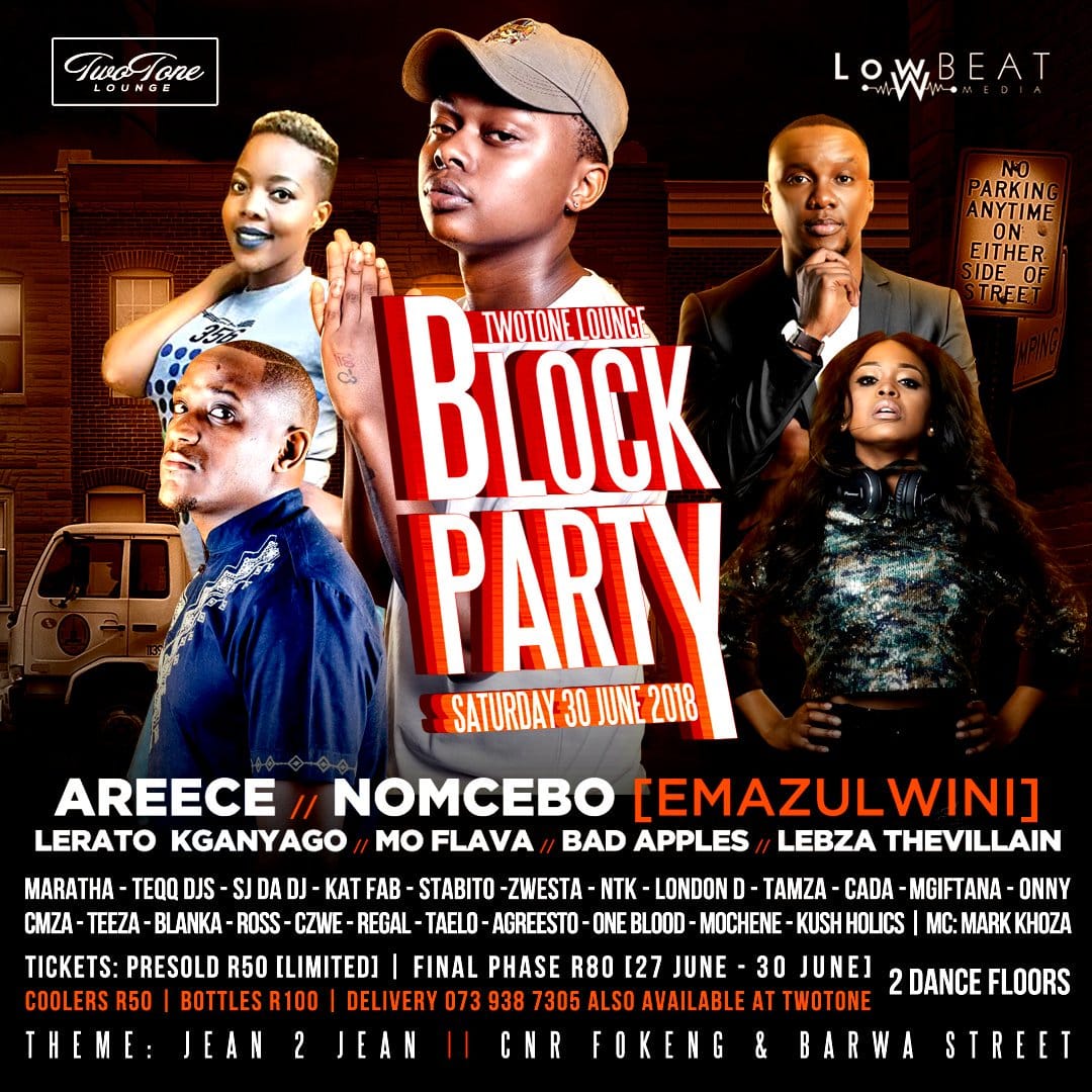 Sir_Blanka's tweet photo. This Saturday #TwoToneLounge #BlockParty https://t.co/ux7yKEdvAI