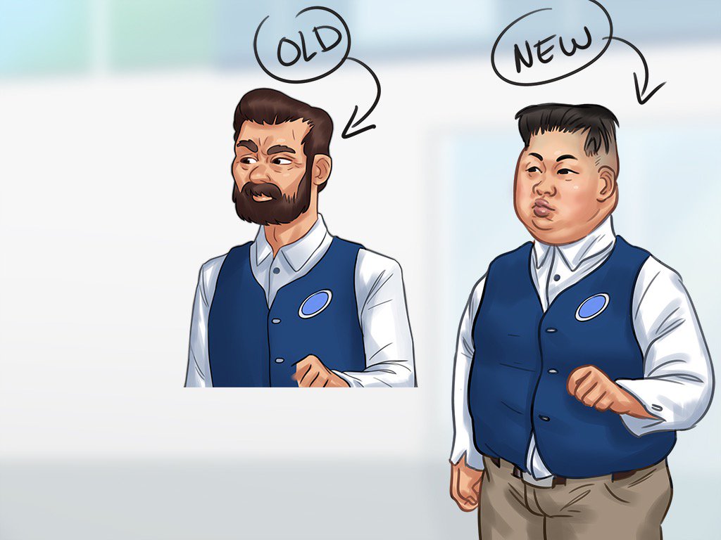 SagaSummertime's tweet photo. Out with the old and in with the new. Look familiar? 😜

#summertimesaga #art #streaming https://t.co/RtnUIT98zr https://t.co/RpRlQ1fwov
