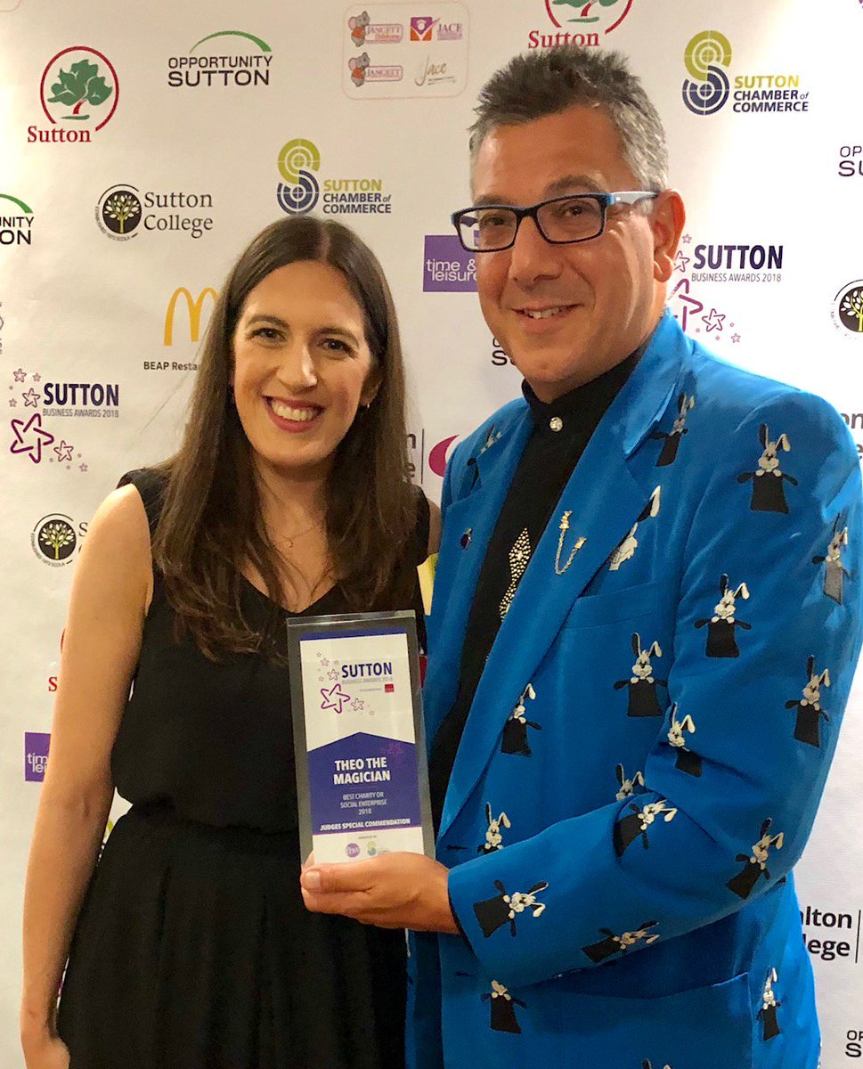 In Celebration of Winning Award <a href="/SuttonBizAwards/">Sutton Business Awards 2019</a> Theo will present everyone that attends Charity Business Networking Poker Night tomorrow with A Free Magic Plate Spinning Set Book Now: magictheo.com/node/510 <a href="/NickelSupport/">Nickel Support</a> <a href="/JA_Autos/">JA Autos Ltd</a> <a href="/milliegovekar/">Millie Govekar</a> <a href="/AmbienceHomeLtd/">Ambience Home</a> <a href="/Mayor_Sutton/">The Mayor of Sutton</a>