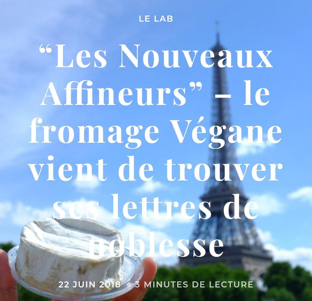 “Les Nouveaux Affineurs – le fromage Végane vient de trouver ses lettres de noblesse” 

—&gt; article à lire sur anothertree.com/le-lab/nouveau… ✌🏼

Plus que 9 jours avant la fin de la campagne, soutenez-nous sur  ulule.com/les-nouveaux-a…‼️

 À bientôt !

#frenchtech #gastronomie #vegan