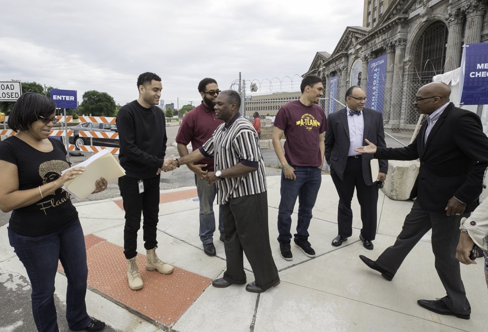 CPCDetroit's tweet image. Last Friday members of the Detroit City Council and the City Planning Commission toured the Michigan Central Depot @Ford