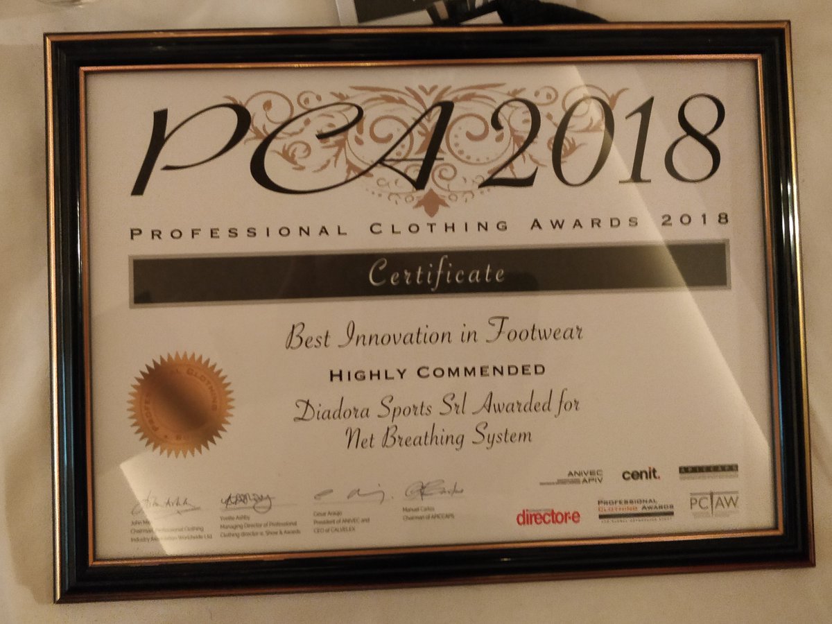 PPEpeter's tweet photo. Diadora Utility Net Breathing System. Highly Commended at the Professional Clothing Awards 2018 for Best Innovation in Footwear. Patented breathable protective midsole, Geox breathable outsole. Keep your feet moisture free and cool #innovation #comfort #safetyfootwear #protection https://t.co/13qrMAag2l