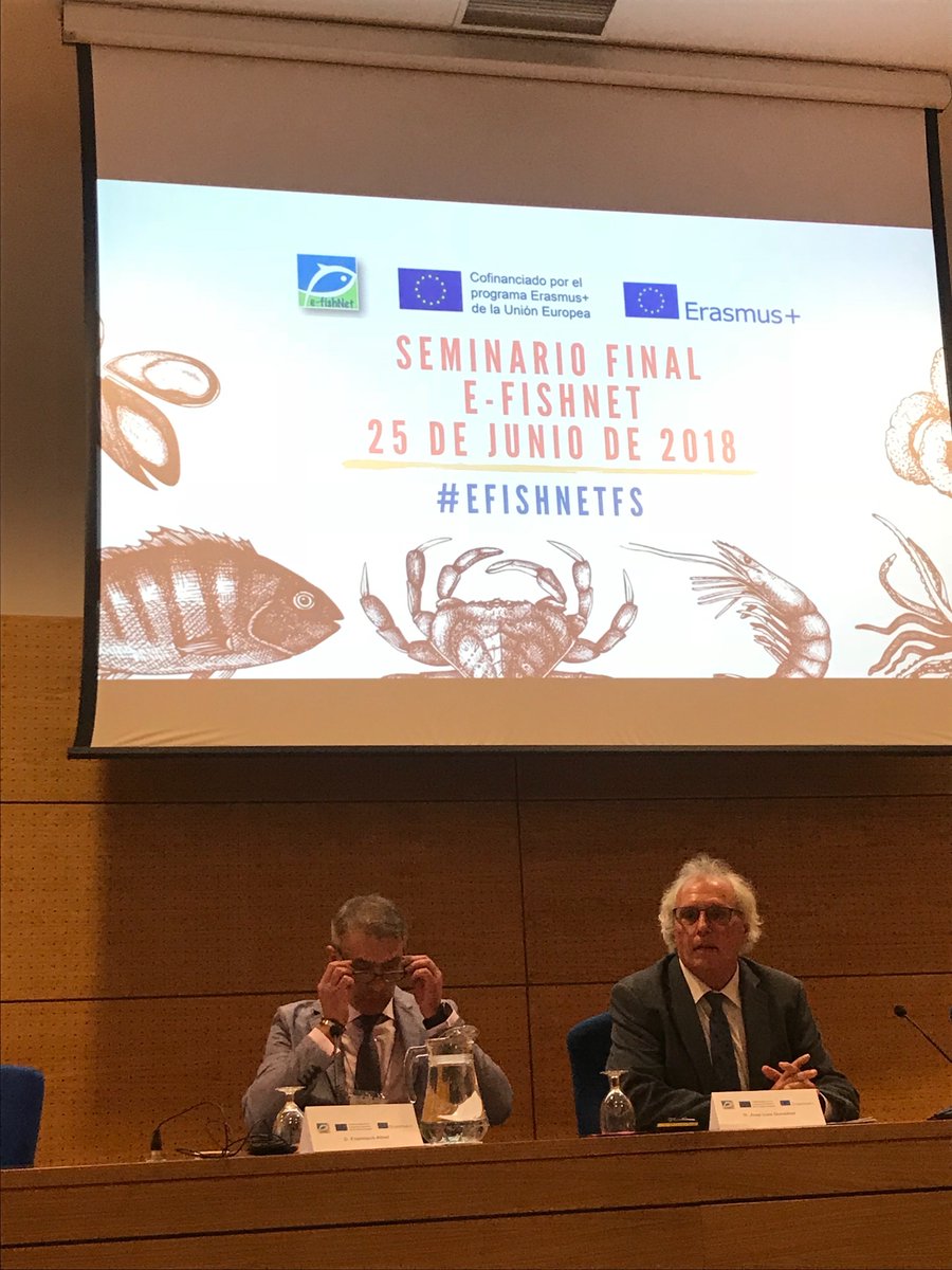 LuisaFishFan's tweet photo. Arranca el seminario final de #efishnetfs con asistentes de varios países europeos, inaugurando nuestra Presidente y el Director General de Ordenación Pesquera de @mapamagob, tras la bienvenida de @lolaroman de @mercamadrid_hoy https://t.co/9YkjxpMgCv