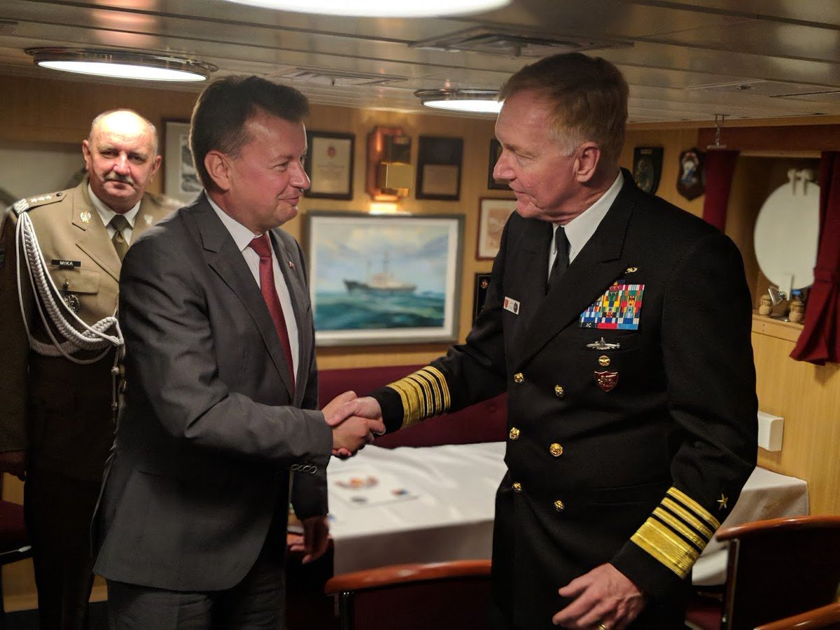 U.S. Naval Forces Europe-Africa/U.S. 6th Fleet (@usnavyeurope) on Twitter photo Admiral Foggo, commander, of U.S. Naval Forces Europe-Africa, participated this past weekend in celebrations honoring the Polish Navy Centenary. #WeAreNATO
#ReadyForces #SteadyPresence #100years 🇺🇸🇵🇱
.
.
<a href="/prezydentpl/">Kancelaria Prezydenta</a> <a href="/mblaszczak/">Mariusz Błaszczak</a> <a href="/MON_GOV_PL/">Ministerstwo Obrony Narodowej 🇵🇱</a> <a href="/NATO/">NATO</a> <a href="/Poland_MOD/">Poland MOD 🇵🇱</a> <a href="/PolishEmbassyUS/">Embassy of Poland U.S.</a> Admiral Foggo, commander, of U.S. Naval Forces Europe-Africa, participated this past weekend in celebrations honoring the Polish Navy Centenary. #WeAreNATO
#ReadyForces #SteadyPresence #100years 🇺🇸🇵🇱
.
.
<a href="/prezydentpl/">Kancelaria Prezydenta</a> <a href="/mblaszczak/">Mariusz Błaszczak</a> <a href="/MON_GOV_PL/">Ministerstwo Obrony Narodowej 🇵🇱</a> <a href="/NATO/">NATO</a> <a href="/Poland_MOD/">Poland MOD 🇵🇱</a> <a href="/PolishEmbassyUS/">Embassy of Poland U.S.</a>