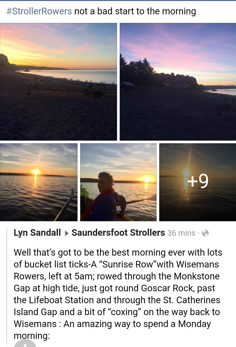 #Dawn #sunrise #Wales #Pembrokeshire #getinspired this is what #rowing <a href="/WisemansRowing/">SimoCollings77</a> is all about. #inclusion <a href="/WelshRowing/">Welsh Rowing</a> <a href="/sport_wales/">Wales Sport</a> <a href="/tenbyobserver/">Tenby Observer</a> <a href="/sportpembs/">Sport Pembrokeshire / Chwaraeon Sir Benfro</a> <a href="/wsranews/">Welsh Sea Rowing</a> <a href="/PembsCoast/">Pembrokeshire Coast National Park</a> #Learn2row <a href="/dsw_news/">Disability Sport Wales</a> <a href="/alanjones1403/">Alan Jones</a> the 0430 start this morning was definitely worth it #crew