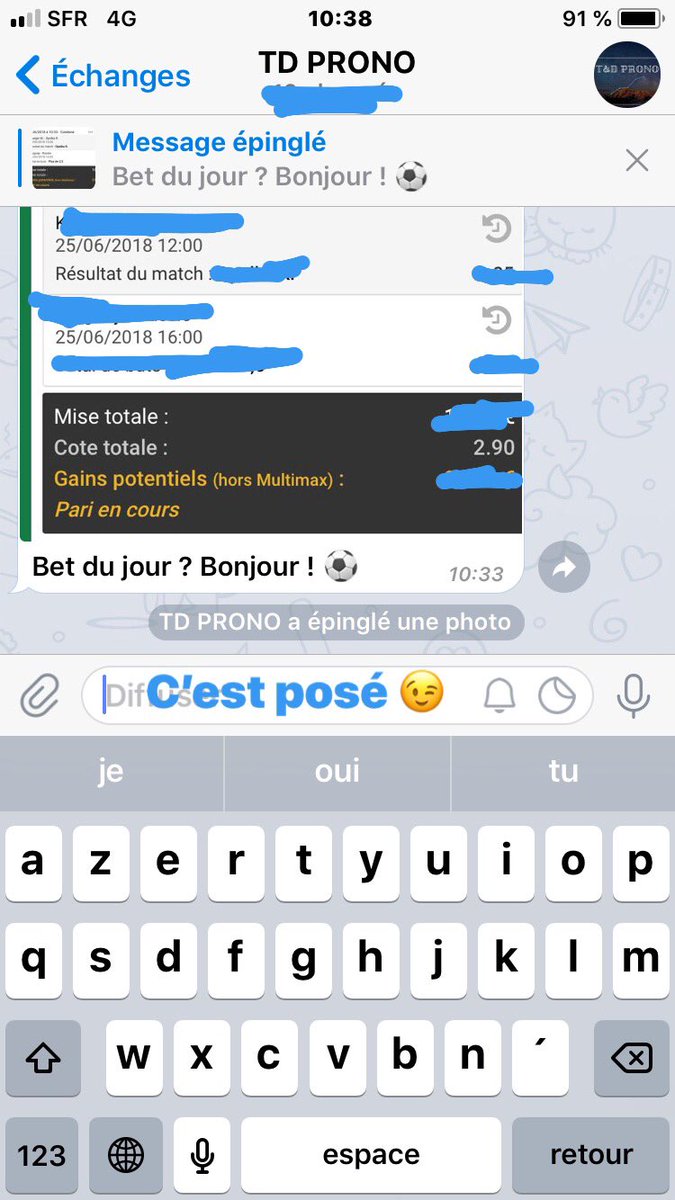 PronosTd's tweet image. C’est posté ! Lien du telegram dans la bio ! On encaisse aujourd’hui ! ✅✅