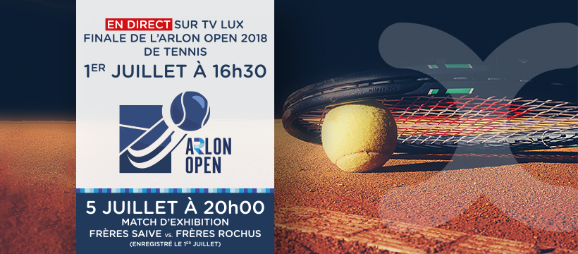 TVLux's tweet photo. L'#ArlonOpen 2018 🎾 a pris ses quartiers depuis ce samedi 23.06 !
> TV Lux vous fera vivre la #FINALE EN DIRECT ce dimanche 01.07 dès 16h30 !
> A voir également le 05.07 dès 20h : le match d'exhibition qui opposera dimanche les Frères #Saive aux Frères #Rochus ! #tennis #sport https://t.co/Wpp8R5LQpU