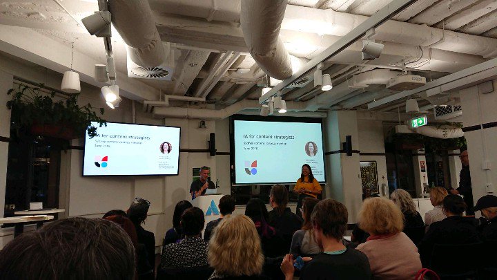 I thought it was gonna get meta for the intro but then came Wazza. <a href="/sydcontentstrat/">Syd Content Strategy</a> <a href="/EllenGeraghty/">Elle Geraghty Content Strategy</a> #ContentStrategy