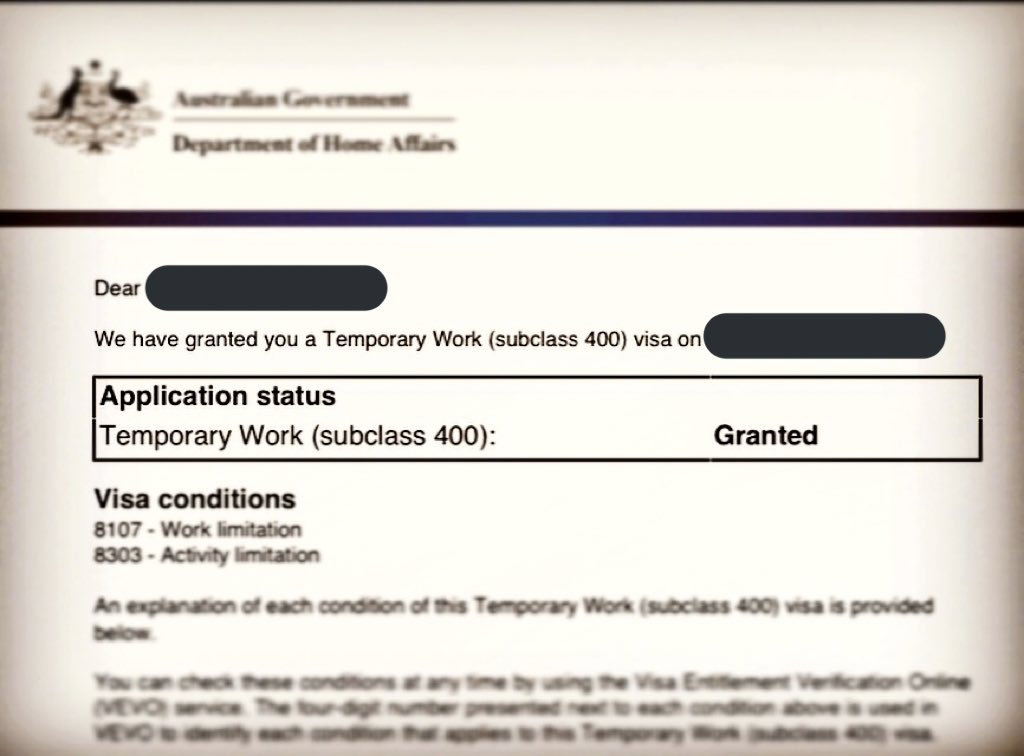 KobayashiLabor2's tweet image. 来月のオーストラリアでの実験のためのVISAを取得。
#subclass400