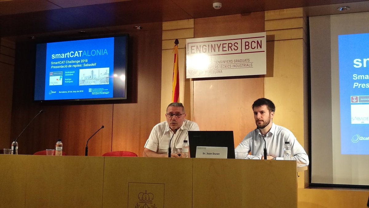 RosaParadell's tweet image. Rodrigo Rodriguez cap de servei de Participació Ciutadana de l&apos; @Aj_Sabadell presenta els reptes de la seva àrea molt centrats en la desafecció de la ciutadania en tot el que té a veure amb polítiques públiques @tic #SmartCATChallenge
